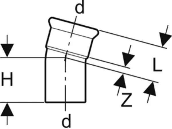 Bögen GEBERIT Mapress Edelstahl