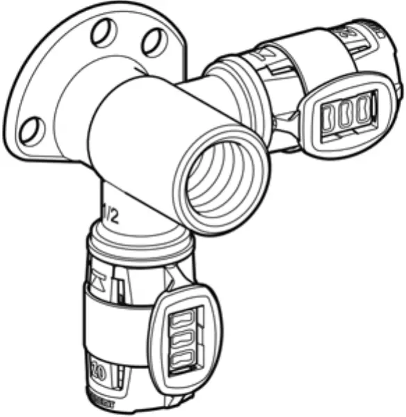 Eckanschlusswinkel GEBERIT FlowFit