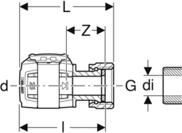 Anschlussverschraubungen GEBERIT FlowFit