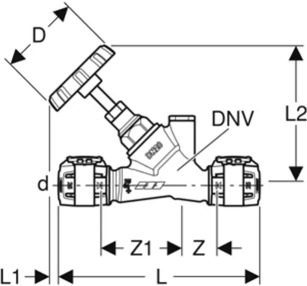 Schrägsitz-Absperrventile GEBERIT FlowFit