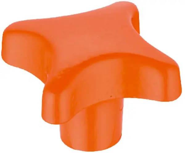 Kreuzgriffe mit Sackloch HALDER G: 8 mm orange