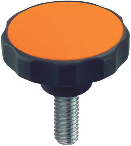 Sterngriffschrauben HALDER 4 L:10mm RAL 2004 Reinorange (ähnlich)