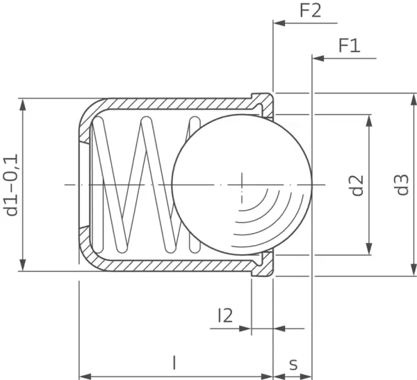 Federnde Druckstücke HALDER