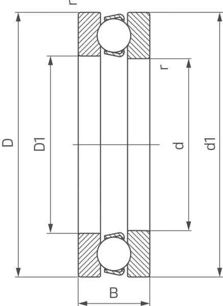 Axial-Rillenkugellager FAG 514