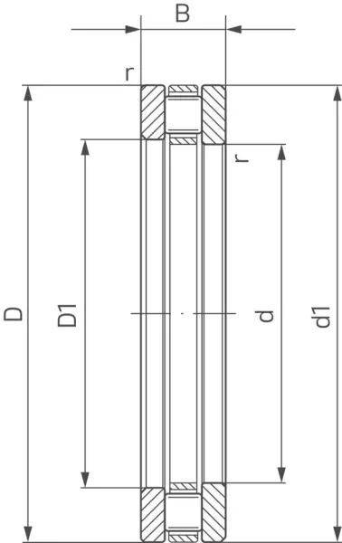 Axial-Zylinderrollenlager NTN SNR 811, 812