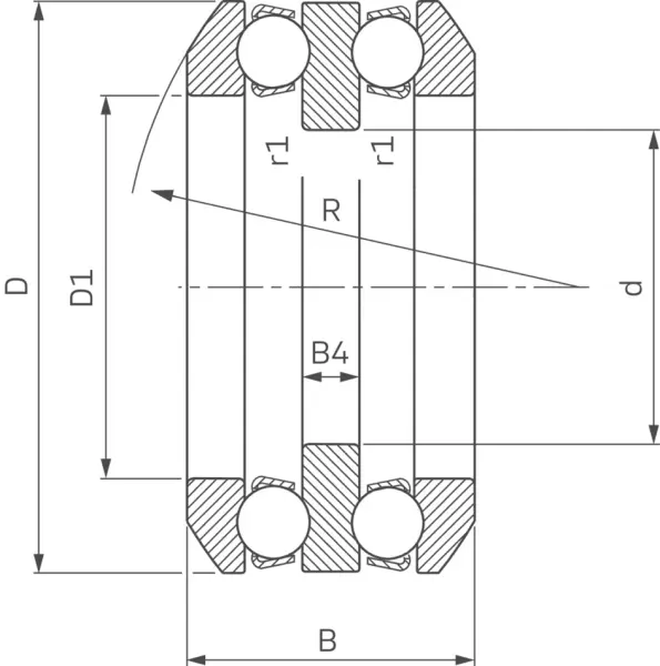 Axial-Rillenkugellager FAG 542