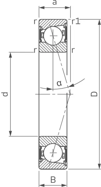 Spindellager FAG B72