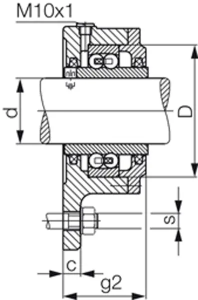 Flanschlagergehäuse FAG F112