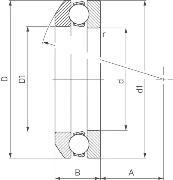 Axial-Rillenkugellager FAG 533