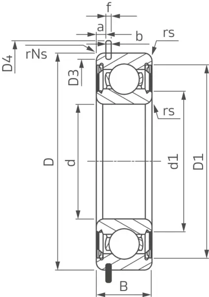 Rillenkugellager NTN SNR 63..NR