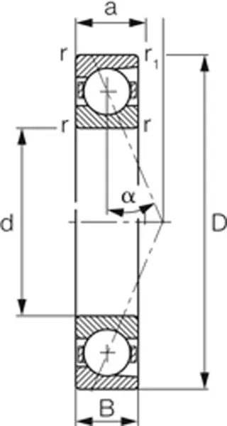 Spindellager FAG B719