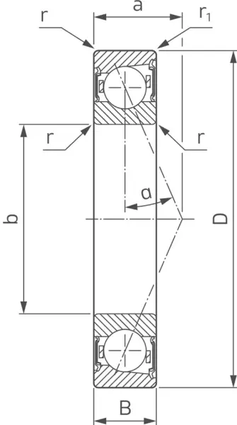 Spindellager FAG B72