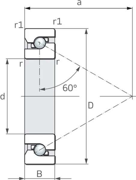 Roulements axiaux à billes++ FAG 7602