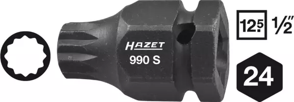 Impact-Steckeinsätze (Stecknüsse) HAZET 990S