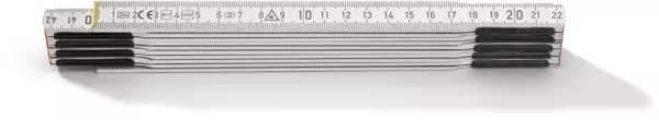 Gliedermeter Holz P607W DU weiss 2 m
