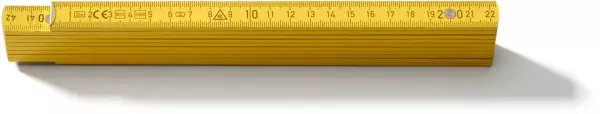 Gliedermeter Holz B3506G DU gelb 2 m