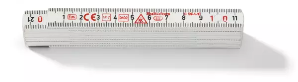Gliedermeter Kunststoff G59-1-10 VI weiss 1 m