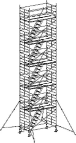 Treppen-Rollgerüste HYMER 8273, Gerüsthöhe 11.82 m, 827312