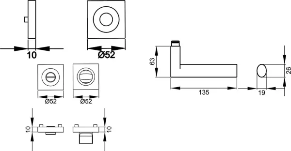 Drückergarnituren KARCHER DESIGN Madeira ER 45 Q