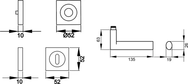 Drückergarnituren KARCHER DESIGN Madeira ER 45 Q