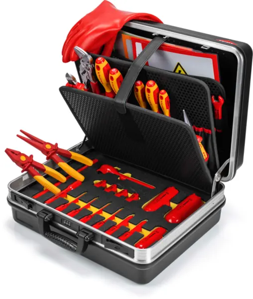 Werkzeugkoffer VDE gefüllt KNIPEX Basic E-Mobilität