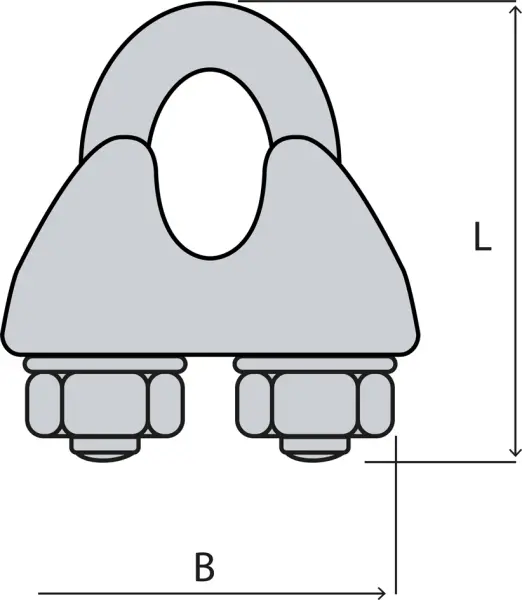 Drahtseilklemmen Bügelform MAMUTEC