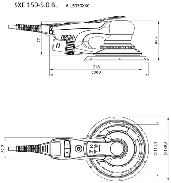 Exzenterschleifer METABO SXE 150-5.0 BL