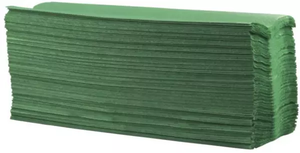 Essuie-mains en papier,L 330mm,1pli,vert