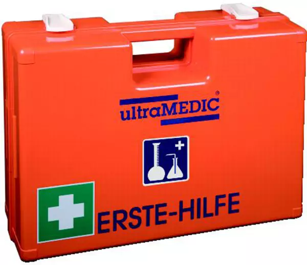 Erste-Hilfe-Koffer,f. Chemie- Industrie,DIN 13157+Spezial, ABS orange