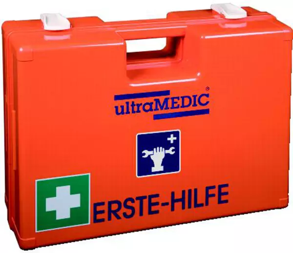 Erste-Hilfe-Koffer,f. Werk- statt,DIN 13157+Spezial,ABS orange