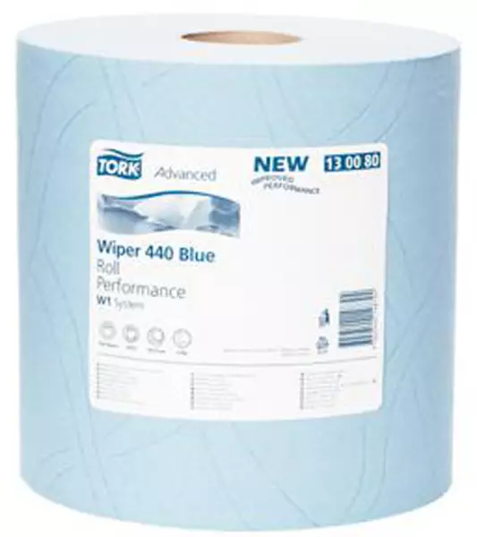 Wischtuch,TAD/Tissue,1500 Tücher,LxB 340x370mm,blau, Rollen L 510m