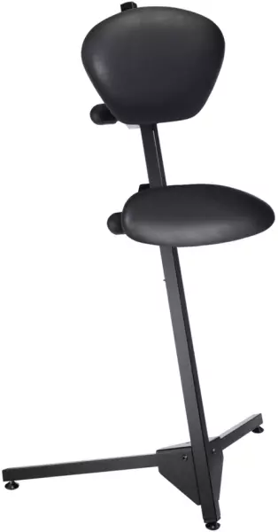 Stehhilfe,Sitz Stoff schwarz, Sitz H 600-900mm,Rücken Stoff schwarz