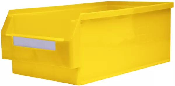 Sichtlagerkasten,HxBxT 200x 300x500/450mm,PE,gelb
