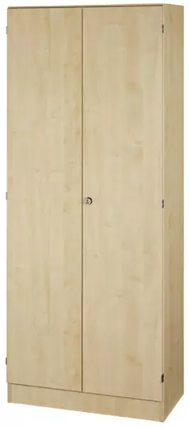 armadio con ante a battenti per ufficio,AxlxP 2004x800x 420mm,4xripiano in legno