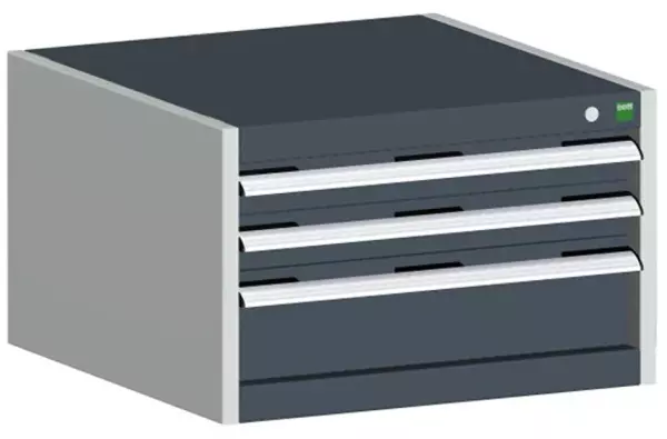 Schubladenschrank,HxBxT 400x 650x650mm,3 Schublade(n),m. Normallastauszug