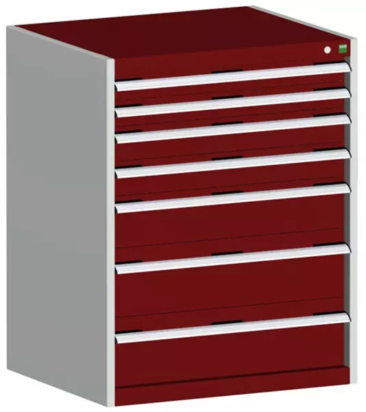 armoire à tiroirs,HxlxP 1000x 800x750mm,7tiroir(s),a. extension charges lourdes