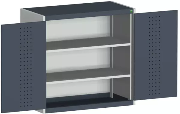 armoire à plaques perforées, HxlxP 1000x1050x525mm, 2xtablette en acier