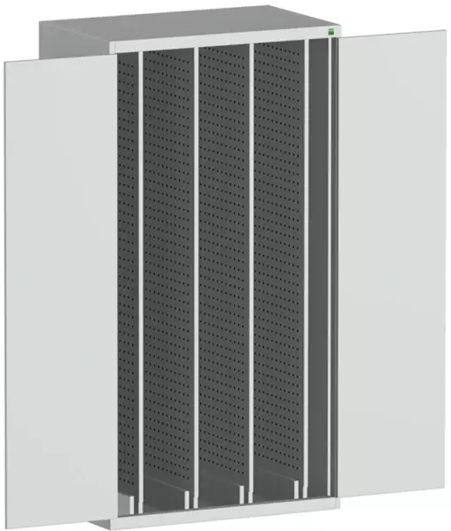 Vertikalschrank,HxBxT 2000x 1050x650mm,Tür m. Lochprägung, 4 Auszüge