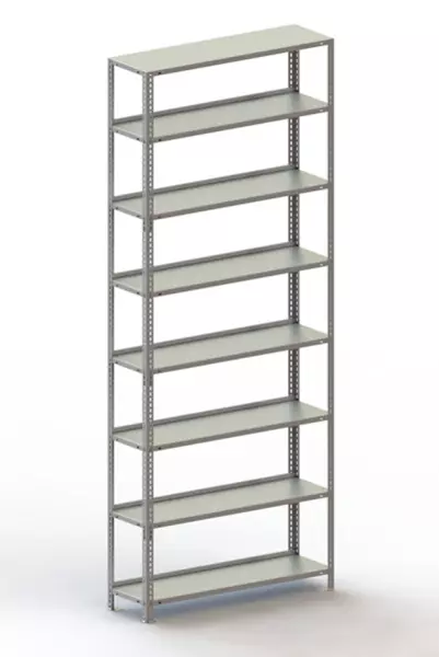 scaffale per magazzino,ele- mento base,AxlxP 2500x1004x 304mm,carico telaio 800kg