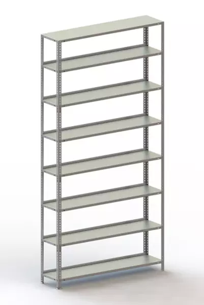 scaffale per magazzino,ele- mento base,AxlxP 2500x1254x 304mm,carico telaio 800kg