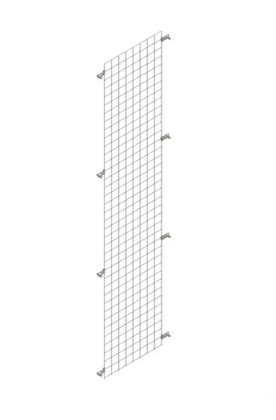 Seitenwand,f. Steckregal,HxT 2000x500mm,Stahl,verzinkt, Gitter,Aufpreis