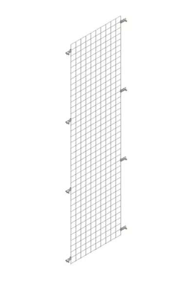 Seitenwand,f. Steckregal,HxT 2000x600mm,Stahl,verzinkt, Gitter,Aufpreis