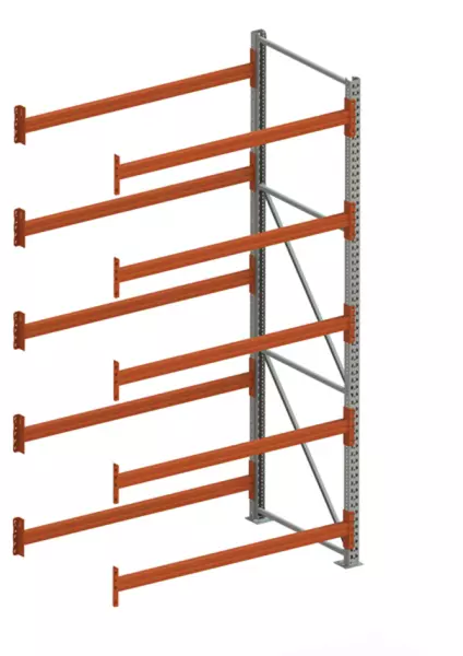 Weitspannregal,Anbaufeld,HxBxT 3300x1825x1100mm,Fachl. 1800kg,5xTraversen