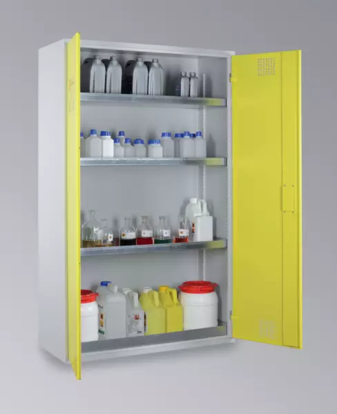 armadio per prodotti tossi- ci/chimici,p. sostanze infiammabili/tossiche