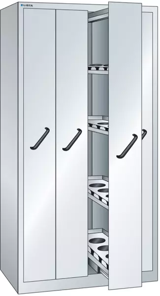 armadio verticale,AxlxP 1950x 1000x695mm,4piani/elemento estraibile