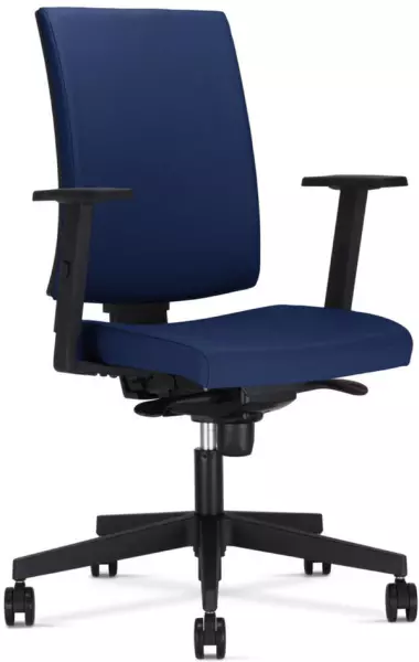 Bürodrehstuhl,Synchronmecha- nik,m. Armlehnen,Sitz Stoff blau