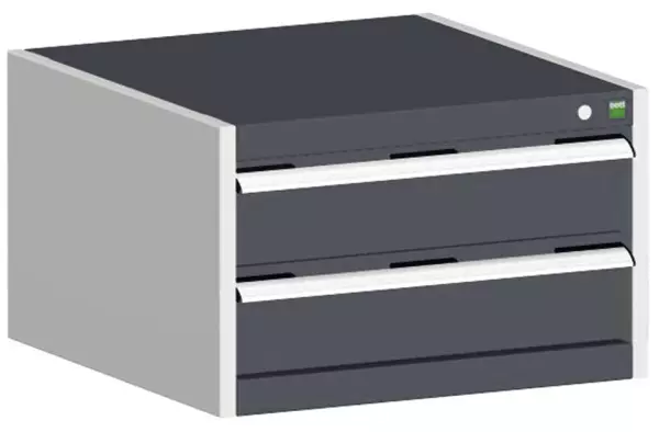 Schubladenschrank,HxBxT 400x 650x525mm,2 Schublade(n),m. Normallastauszug