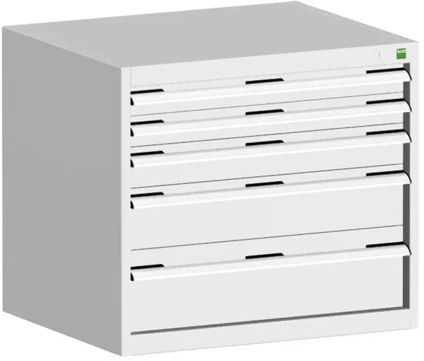 Schubladenschrank,HxBxT 700x 800x525mm,5 Schublade(n),m. Normallastauszug