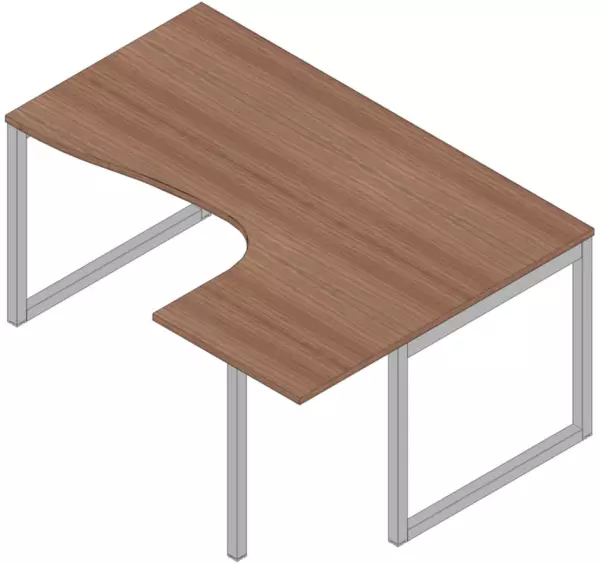 Winkel-Schreibtisch,HxBxT 730x 1600x1200mm,Platte Nuss Cana- letto