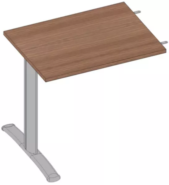 tavolo annesso regolabile in altezza,per gamba a C,AxlxP 620-820x800x800mm